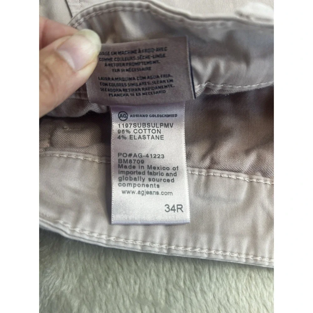 AG Adriano Goldschmied Shorts Mens 34 Pink Peach 8